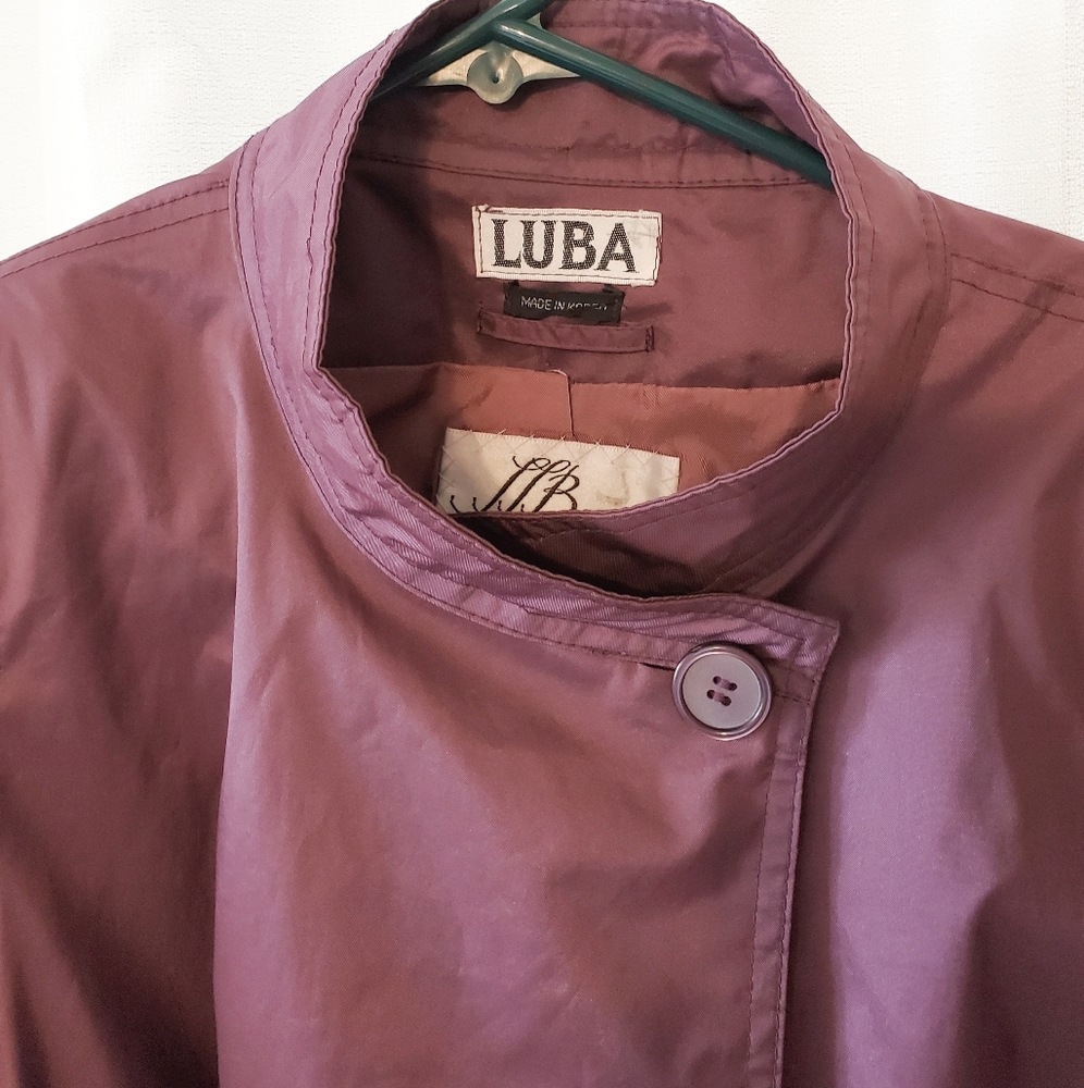 Vintage Raincoat Trench Coat Luba 80's Knee Length - Picture 2 of 5